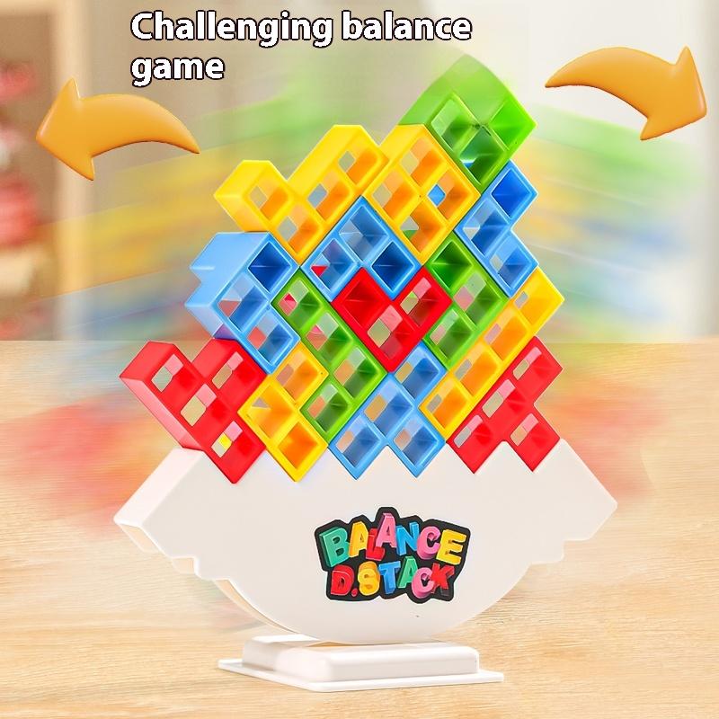 1 Set Puzzle Board Assembly Bricks Educational Toys Tetra Tower Balance Game Stacking Building Blocks For Children