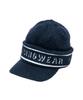 [Munsingwear] Mink-like Knit Cap with Brim, Warm, Warm Knit Hat, Cold Weather, Golf, MG4FCP40L, Women's, NV00 (navy)