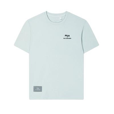 X M.C. ESCHER Heritage Series Modischer Strick Einfaches Kurzarm-T-Shirt Herren Tops F11M538129F-TQ