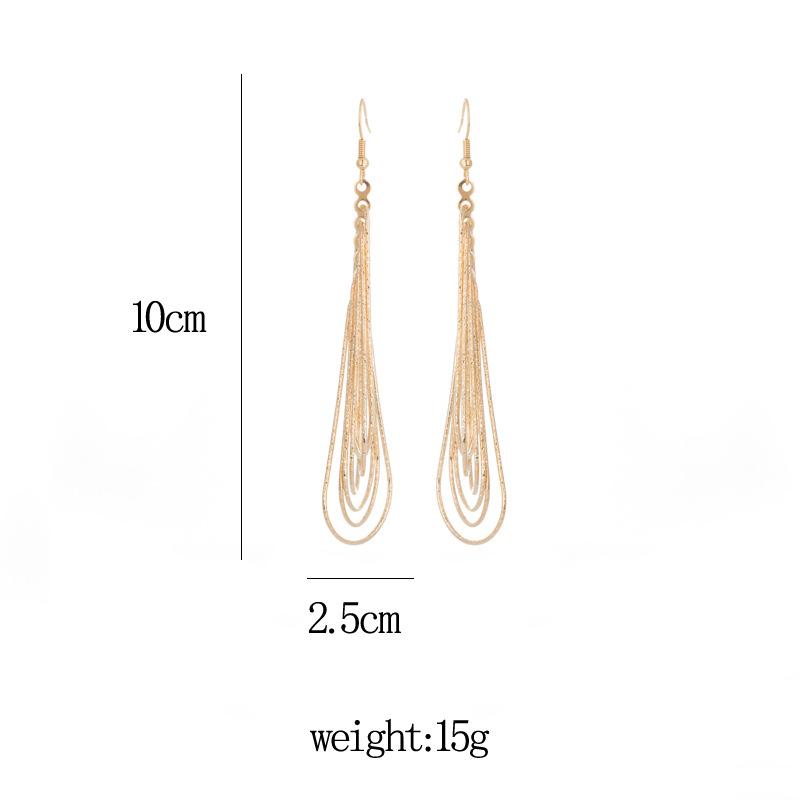 Minimalist Hollow Drop Earrings Vintage Geometric Dangle Earrings Fashionable Statement Jewelry