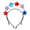 Multiple Stars Independence Day Hairbands Glitter Stars Headband Red Blue White Headdress for Independence Day Hair Accessories