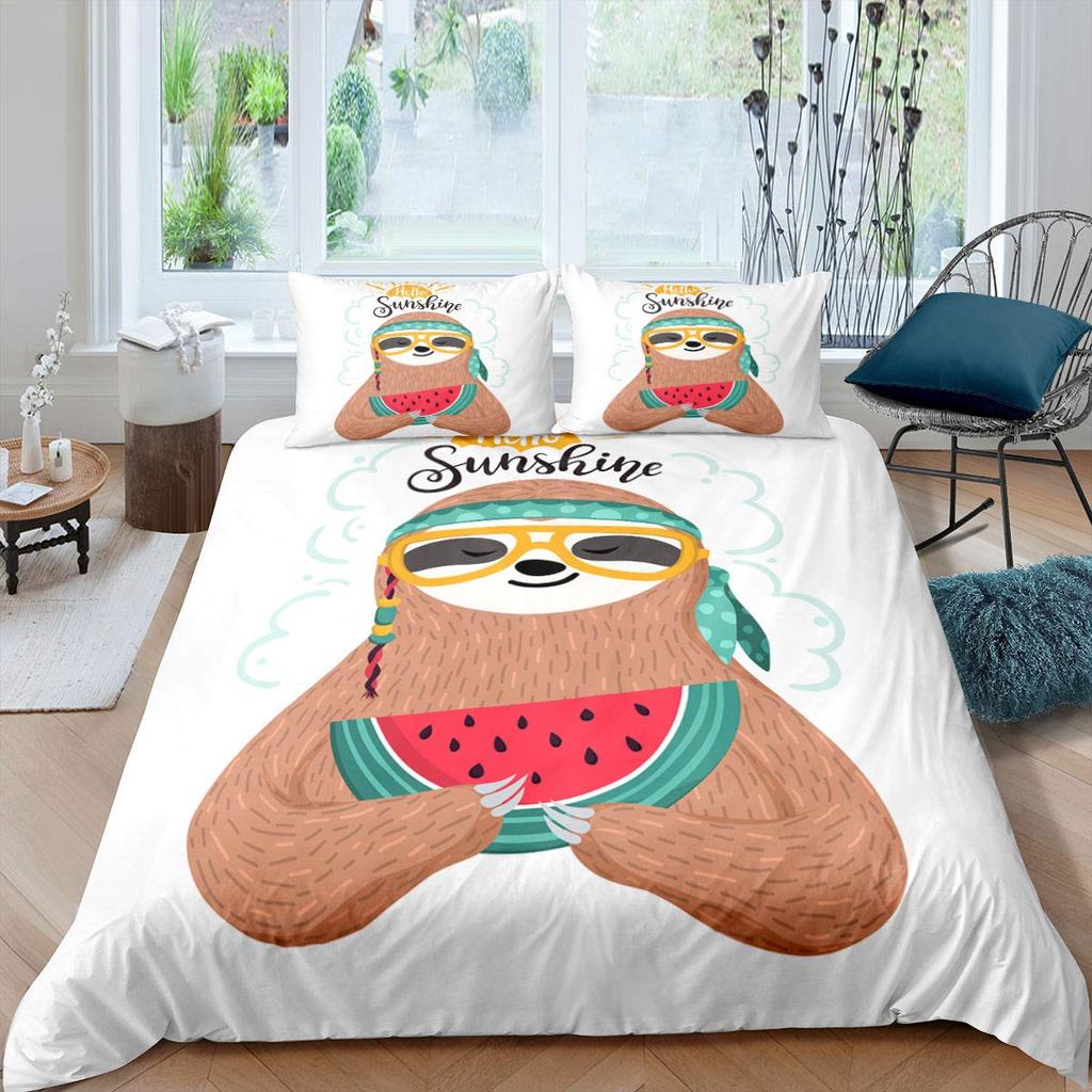 Luxury Duvet Cover and Pillowcase Digital Printing Star/moon/meteor Double Winter Quilt Cover Set Lantern Duvet Cover 1 Person
