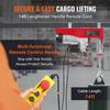 Electric Hoist Crane Winch 2640 lbs with 14 ft Wired Remote Control 230V