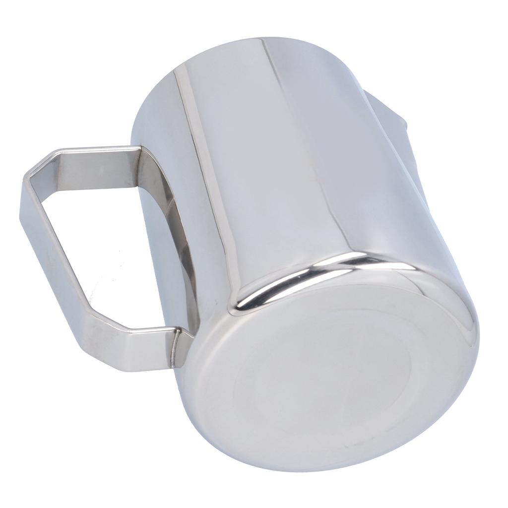 Milk Frothing Pitcher Stainless Steel 600ML Steaming Pitcher for Milk Frother   Arts(600ml;with  : )