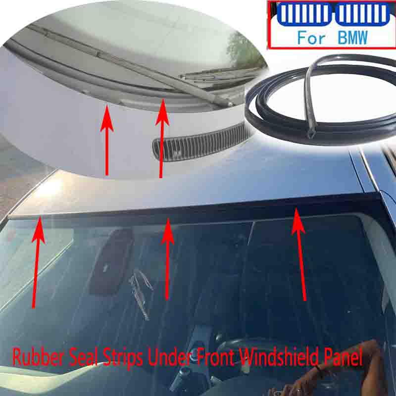 Windshield Rubber Seal Self-adhesive Windshield Sunroof Dustproof Sealing Strip for Auto Car Dashboard Windshield Hoses Windshield Washer 1