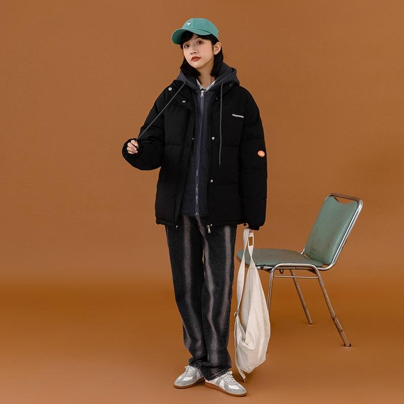 Damen Winterjacke, lässig, locker, Parkas, weiblich, fest, dick, mit Kapuze, Wintermantel, für Teenager und Mädchen