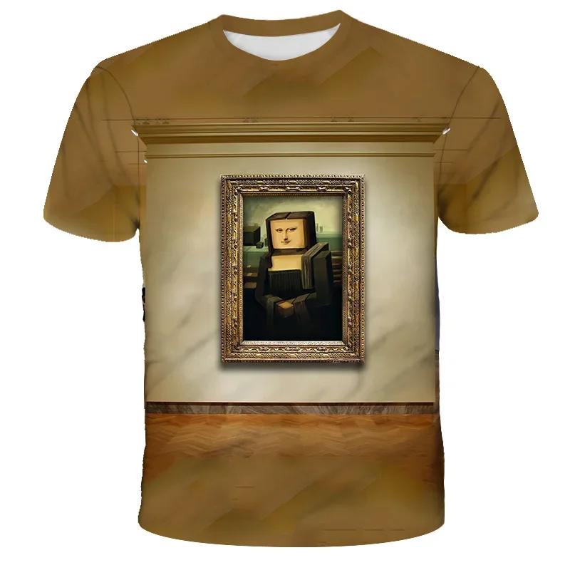 Boys T Shirt Minecraft 3D Printed Casual Summer Cute Boys Girls Building Blocks Cartoon T-shirt Popular Tops Inside Outside Mc