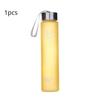 Water Bottle Drinkware Termos Frosted Stainless Steel Thermos Bottle Sport Drink Items Shatterproof Plastic Lemon Juice Storage
