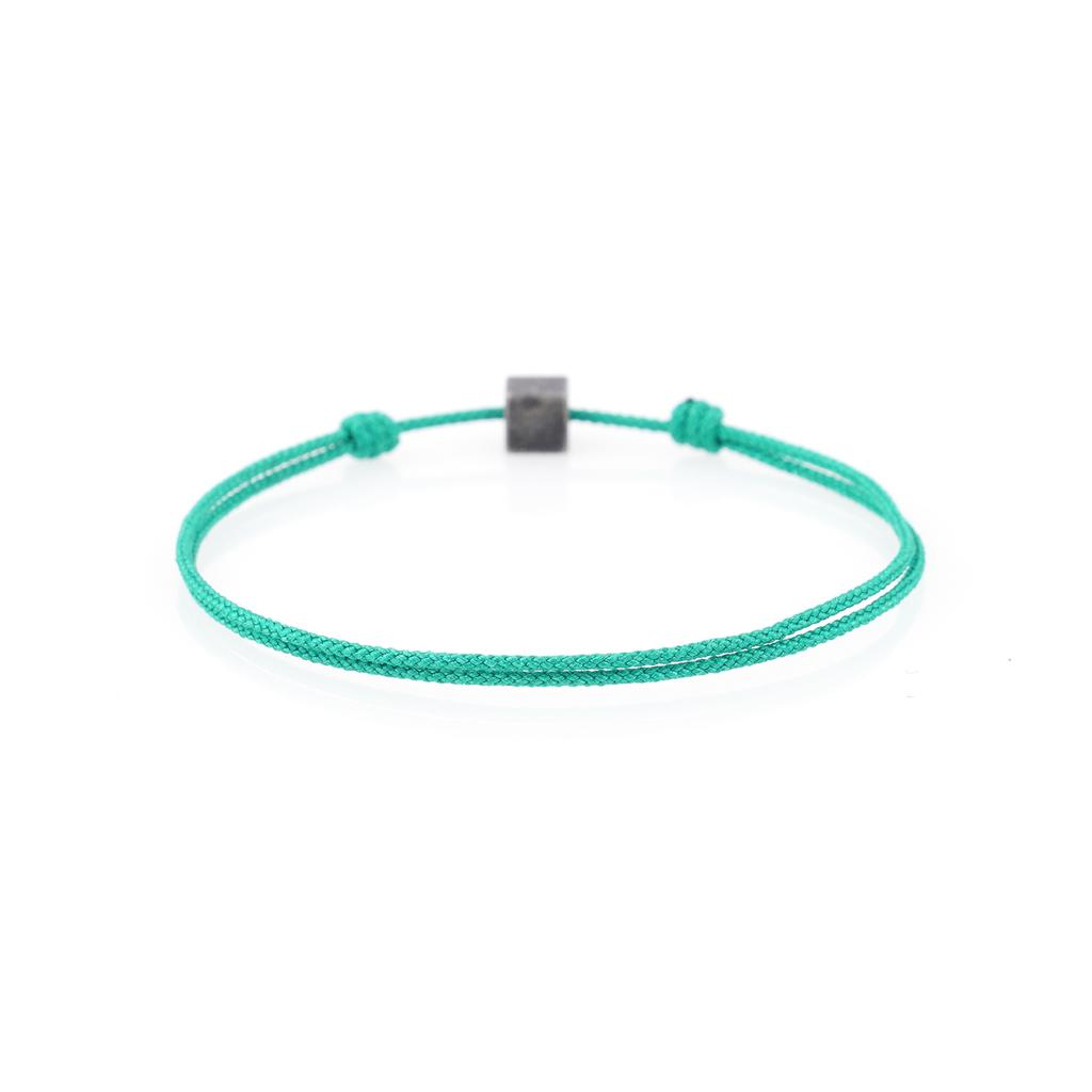 Jbans Classic Antique Cube Pendant String Knot Bracelet (C2501Ac1236)