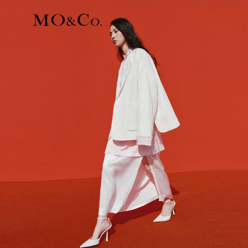 MO&Co. 2024 Spring New Chinese Style Jacquard Jacket
