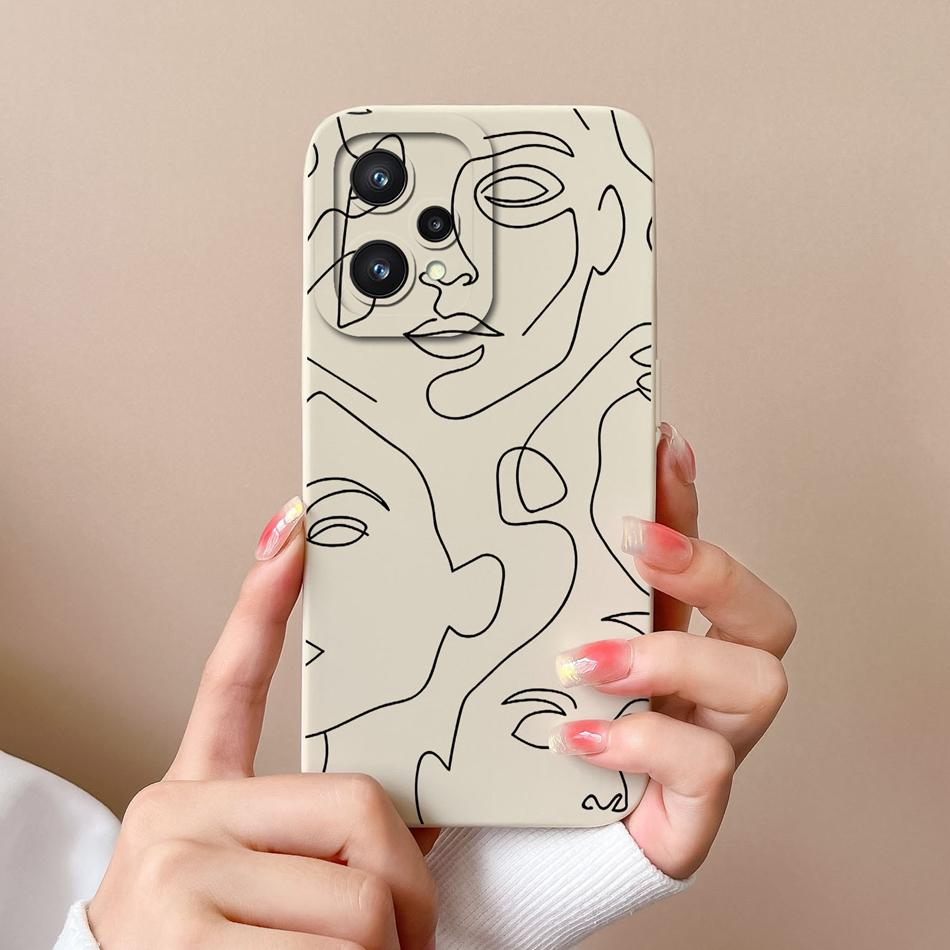 Einfache Hülle für Realme 9 Pro Plus Weiches Flüssigsilikon Vollständige Abdeckung Anti-Drop-Schale für Realme9-Serie Hochwertige Handyhülle