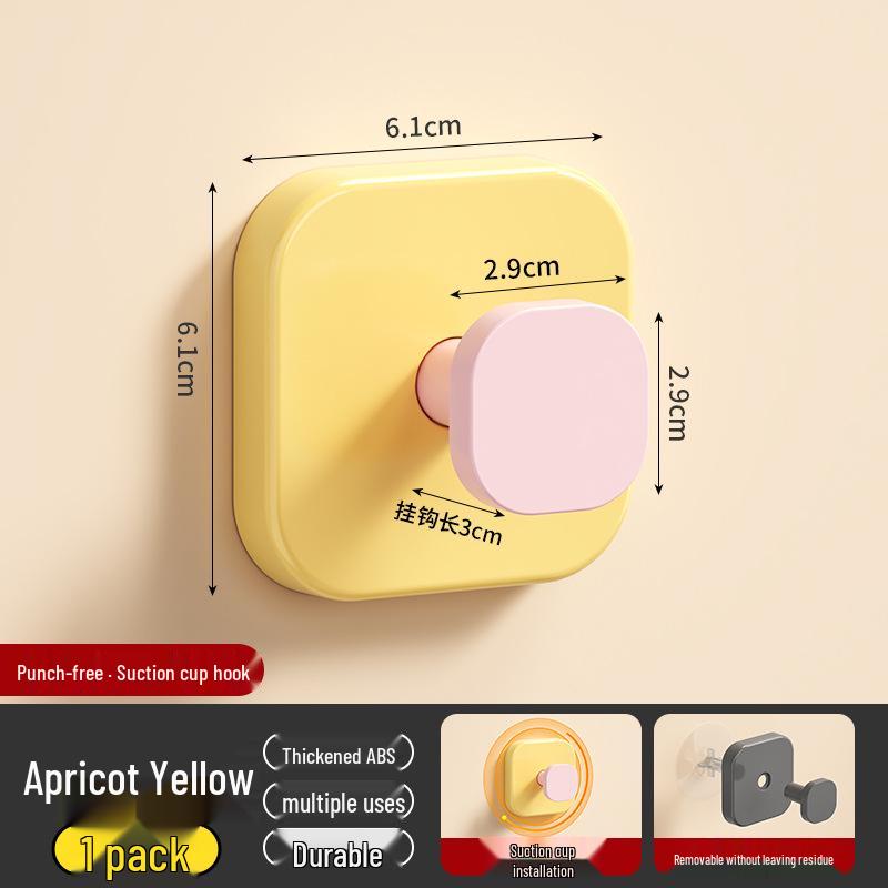 Macaron Adhesive Wall Hook - Coat Rack for Entryway, Bedroom, Living Room