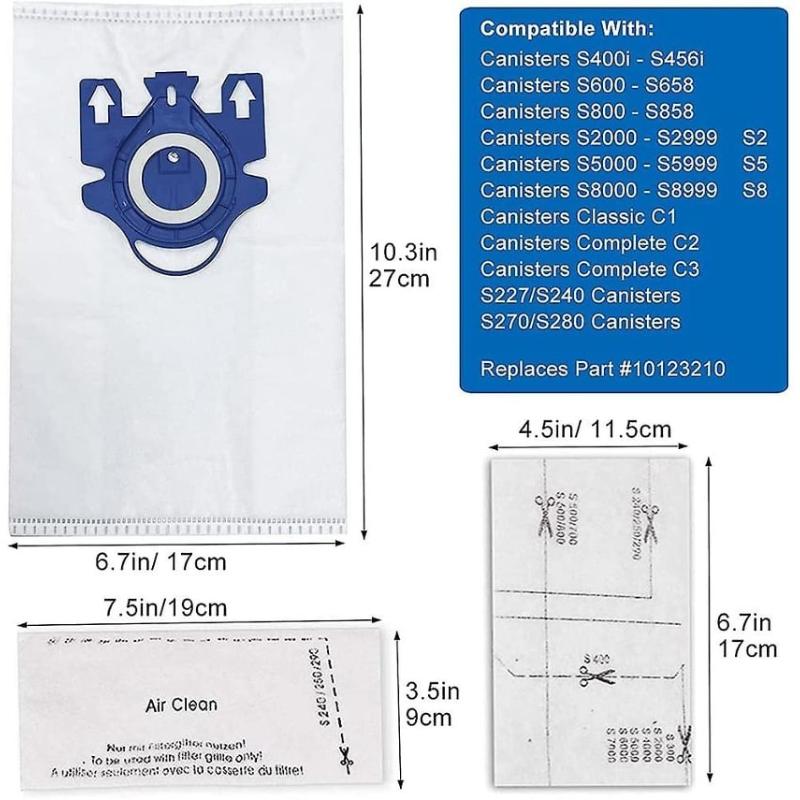 Vacuum cleaner dustbags for Miele Gn Complete vacuum cleaners C3 C2 C1 S4000 S6000 S5000
