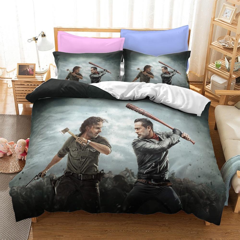 The Walking Dead Bedding Sets Exquisite Bed Supplies Set Horror Tv Anime Bed Comforter Set Bedding Set Birthday Gift