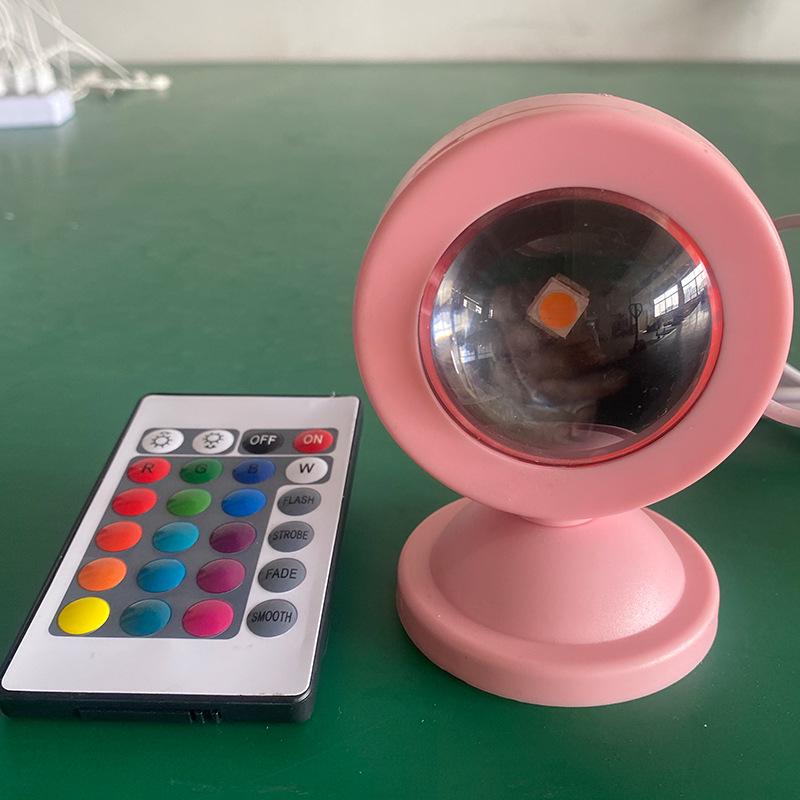 

Pink Ears Sunset Projection Lamp for Vivid Atmosphere and Live Broadcasts Single Rainbow Color
