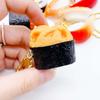 Japanese Cuisine Bag Food Model Pendant Simulation Sushi Keychains Key Chains Bag Pendants Keyrings