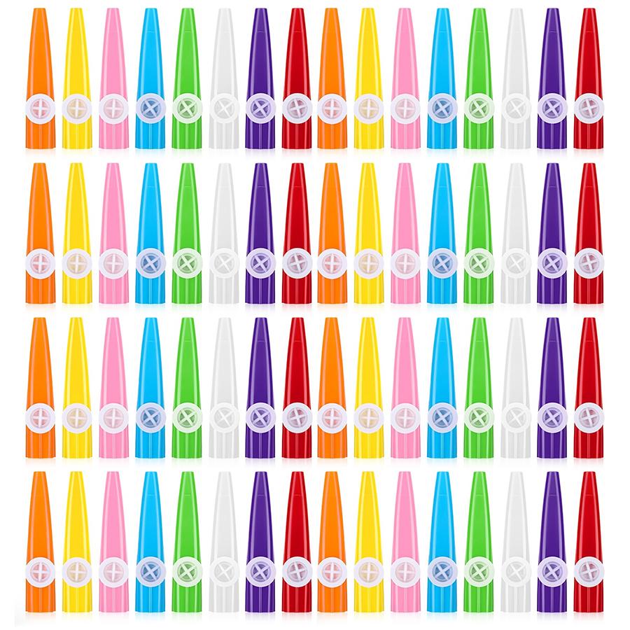 4/8/12pcs Plastic Kazoo Ancient Classic Vocal Wind Instruments Music Production Background Music Speaker Party Sounding Props