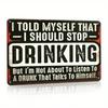Vintage Metallschild Plakette 20x30cm Blechposter Humor Retro Bar Pub Wanddekor