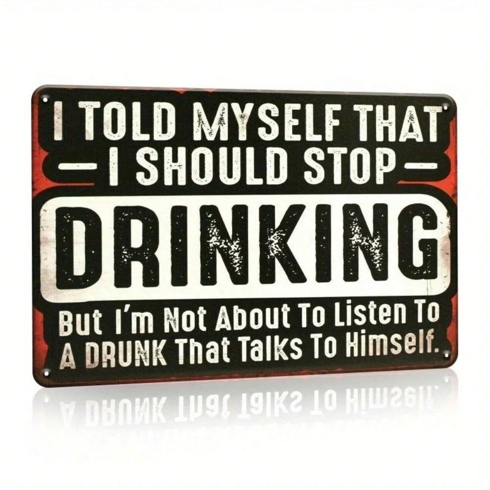 Vintage Metallschild Plakette 20x30cm Blechposter Humor Retro Bar Pub Wanddekor