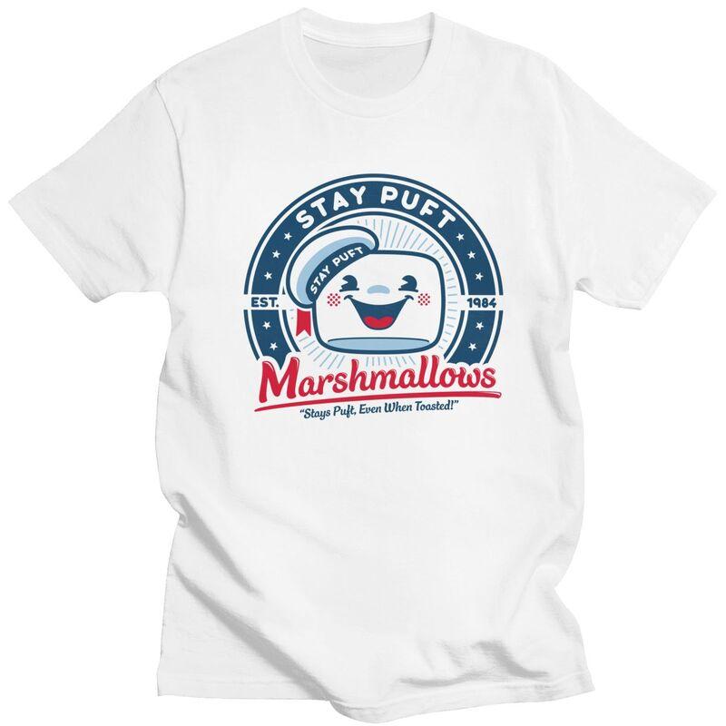 

Custom Stay Puft Marshmallows Ghostbusters T Shirt for Men 100% Cotton Tshirt Leisure Tees T-shirt Slim Fit Clothing Gift - M... S разноцветный