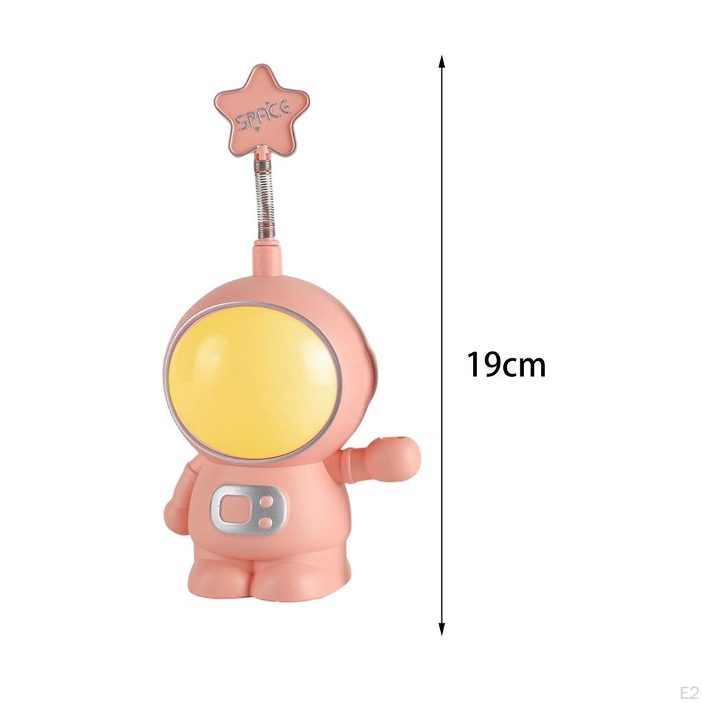 Astronaut Night Light USB Charging Girls LED for Home Reading Desk