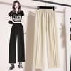 Plus Size Summer Long Pants Women Pants Loose Draped Straight Casual Female Basic Trousers Wide Leg Pants