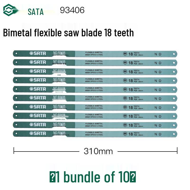 SATA 93406-10 12  Bi-metal Flexible Hacksaw Blades