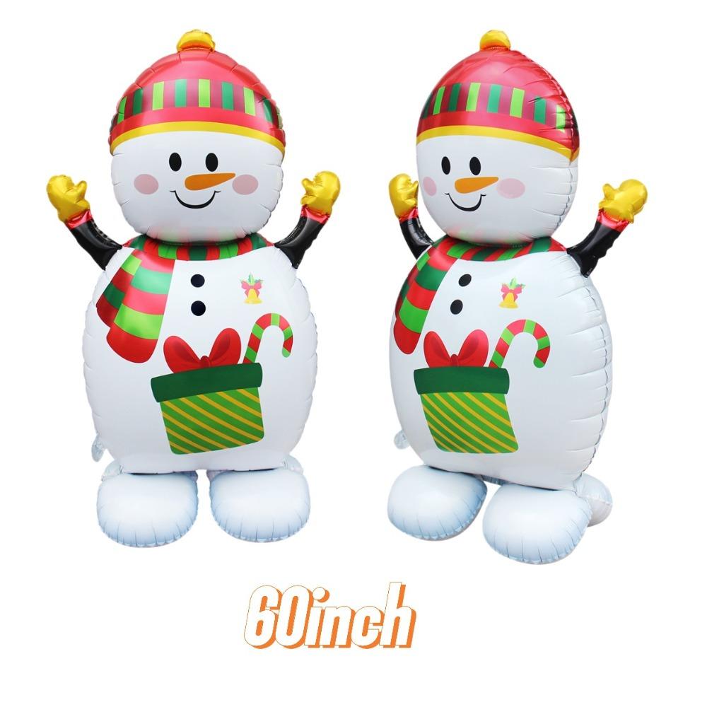 Giant Santa Claus Christmas Inflatable Foil Balloons Standing Balloons Home New Year Party Supply