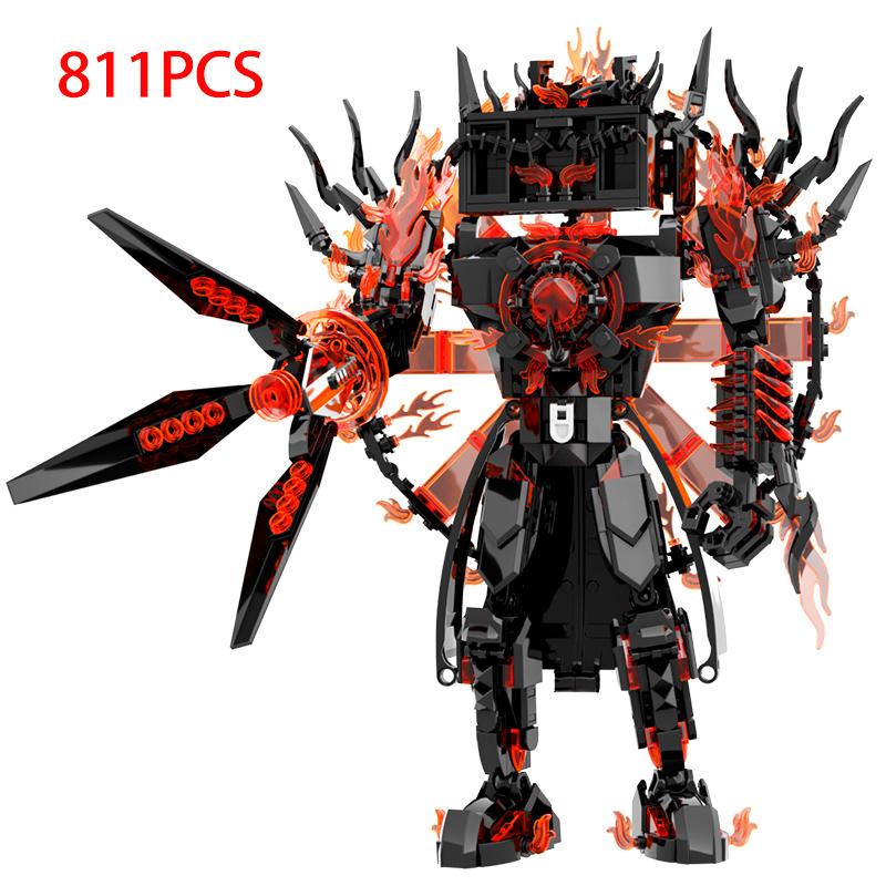 Skibidii Toileted Building Block Set - Giant G-Man TVman Speakerman Titan Boss Bricks Model Toy for Kids Xmas Gift Wholesale