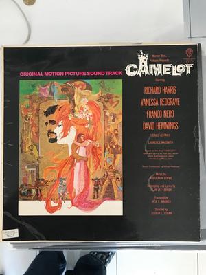 LP Record LERNER & LOEWE / VANESSA REDGRAVE,  - Camelot (Original Motion Picture So W1712 Warner Bros. Re 1967 UK Soundtracks & Musicals Used