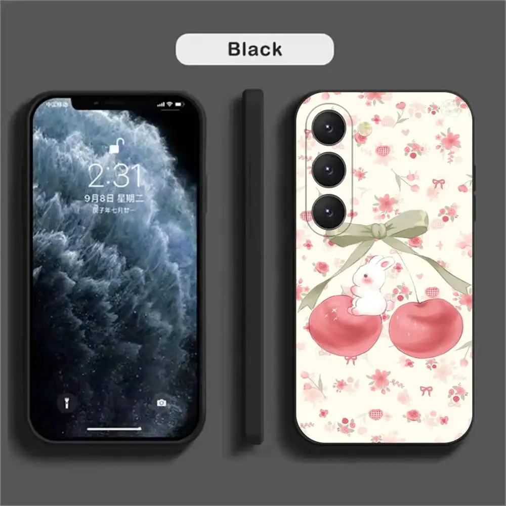 Süße Frucht Rosa Kirschen Handyhülle Für Samsung Galaxy A52 A42 A32 A22 A12 A02S A72 A73 A51 A41 A31 A21S A71 A40 A30S A20S