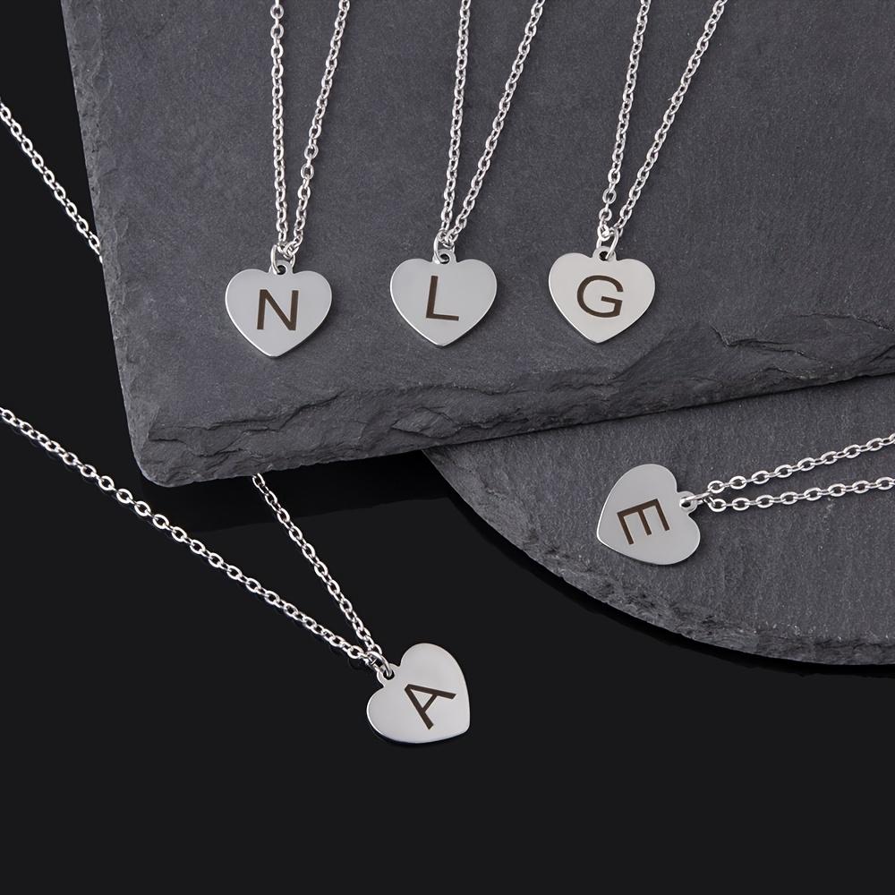 

Ожерелье с 26 буквами А-Я, кулон, ID имя, ожерелье дружбы, цепочка на ключицы для мужчин, женщин, детей, домашние подарки
