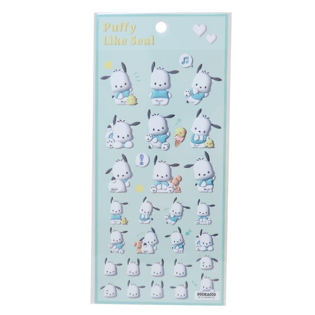 

Pochacco Stickers Sanrio [Sticker Sheet] Puffy-like