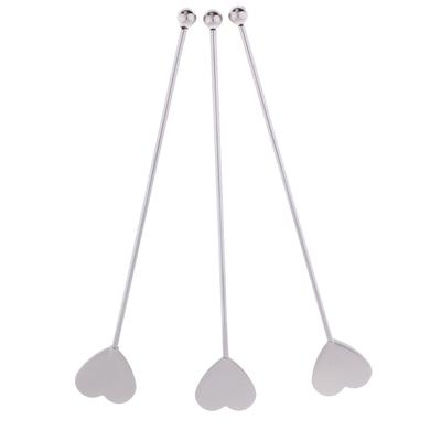 Amosfun 4pcs Halloween Stirrers Swizzle Sticks Stainless Steel Coffee Stirrers Cocktail Drink Swizzle Stick Skull Shape Mixing Stick for Home Bar Office Golden