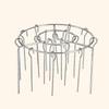 Kitchen Vertical Skewers Holder Round Air Fryer Grill Rack Detachable Grill Kebab Rack with Steel Sticks