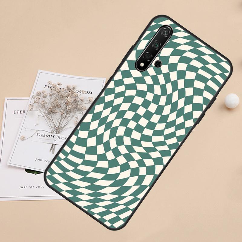 Crazy Checkered For Huawei Nova 10 9 SE 3i 7i 8i 11i 12i Y60 Y61 Y70 Y72 Y73 Y90 Y91 P20 P40 P30 Lite Case