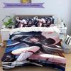 3pcs Genshin Impact characters7 pattern bedding set duvet cover set includes duvet cover &pillowcases, perfect all season bedroom decoration & gift
