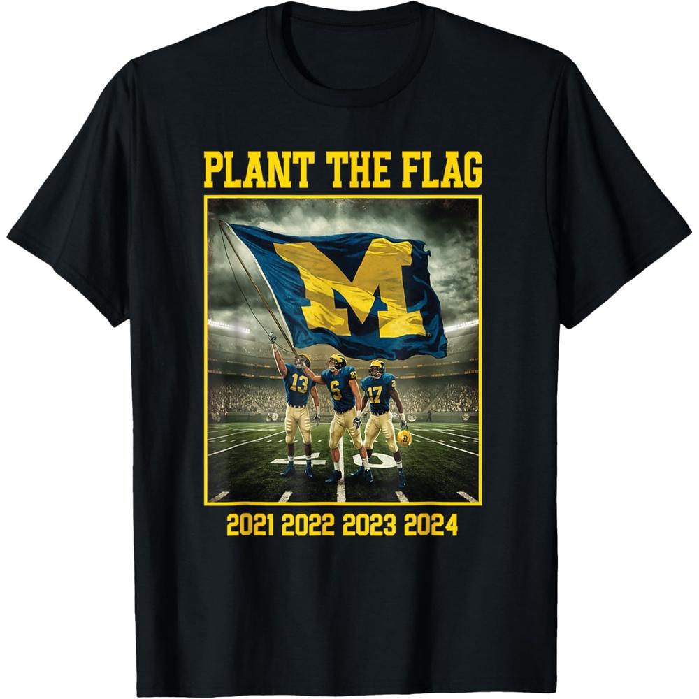Michigan Plant The Flag In Ohio Years 21  22  23  24  State T-Shirt XL чёрный