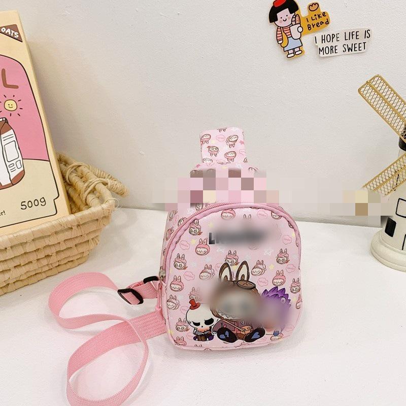 Cute Cartoon Children's Backpack: Trendy Casual Small Bag for Kindergarten Girls - Crossbody or Chest Style