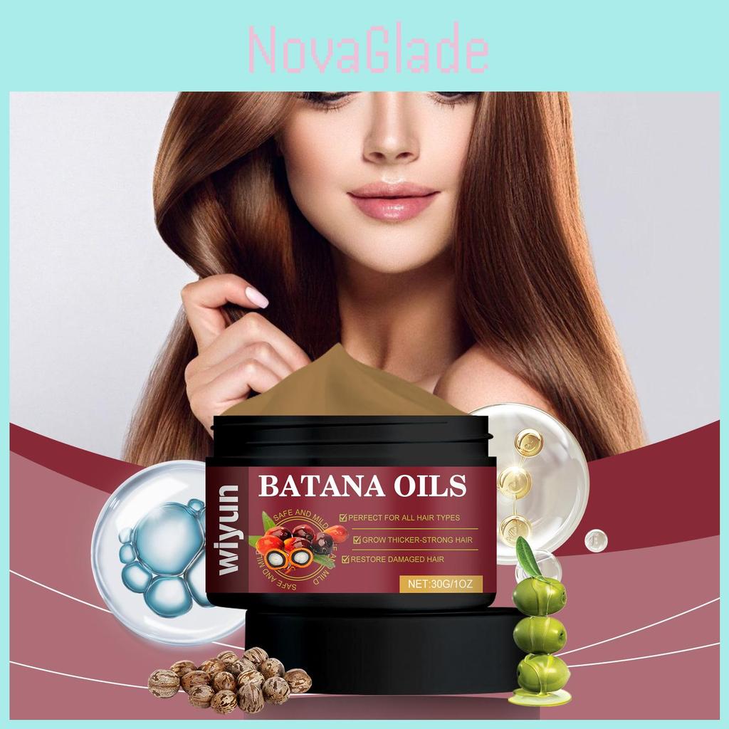 Wiyun Batana Hair Oil Nourishing Moisturizing Treatment For Dry Frizzy Hair 30g