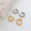 Ear Buckle Female Metal Cartilage Ear Cuff Clip Earrings Set Korean Earrings for Women Ear Clip