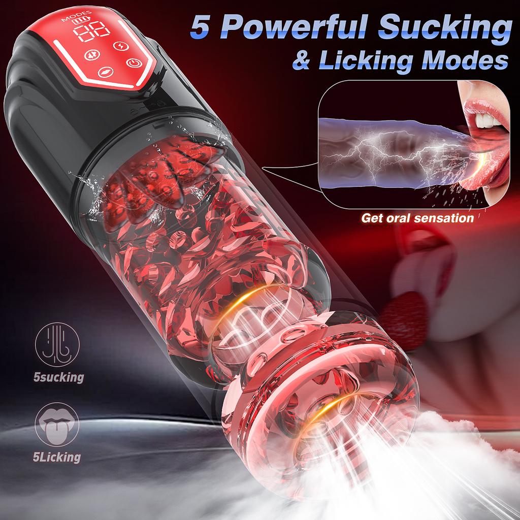 Portable Automatic Male Rotate Mastubator Sucking Blowjob Machine Masturbation Cup Sex Toys Adult Goods for Men Masturbate Supplies Increase Erection