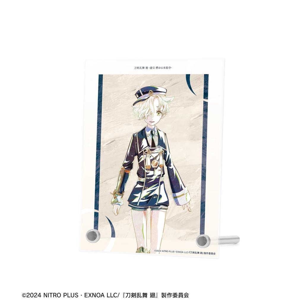 Anime Ranbu Kai Kyoden Burning Gokotai Touken Ranbu Kai Kyoden Burning Honnoji Ani Art 2nd Edition A6 Acrylic Panel "Touken Honnoji"