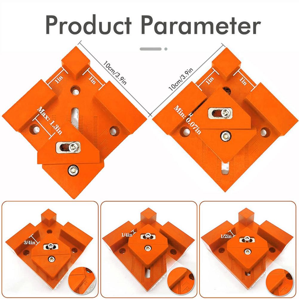 Metal Corner Clamps Multi-Purpose Adjustable Spring Angle Clamp Positioning Clamping Squares for Photo Framing Glass Holder
