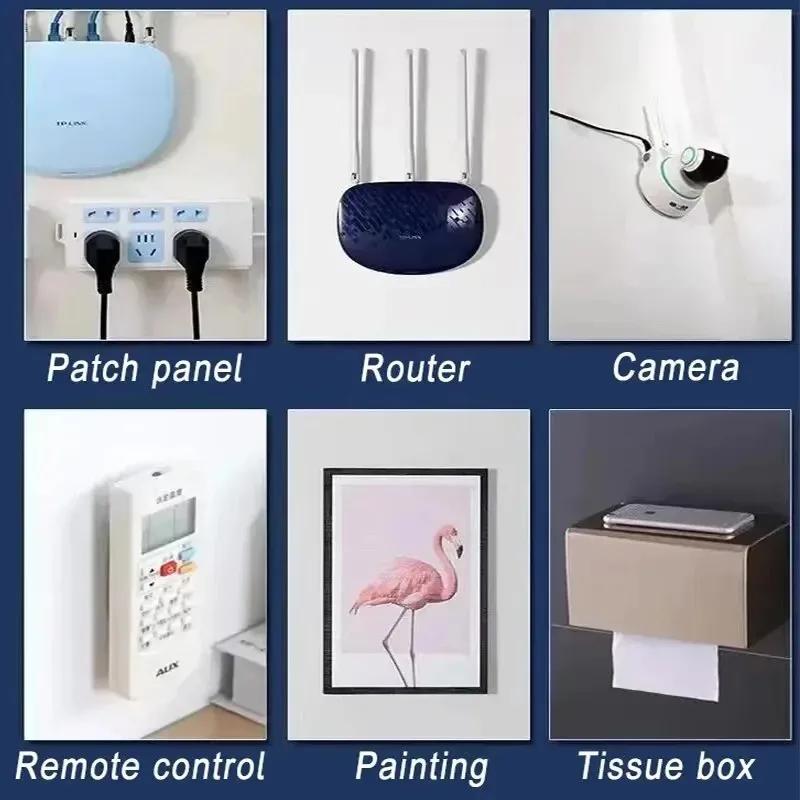 Strong Transparents Double Sided Adhesive Wall Hooks Hanger Suction Cup Sucker Hooks Bathroom Plug Socket Holders