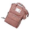 Diaper Backpack Large Capacity Waterproof Multi Pockets Travel Mummy Bag for Outdoor Pink Oxford Cloth