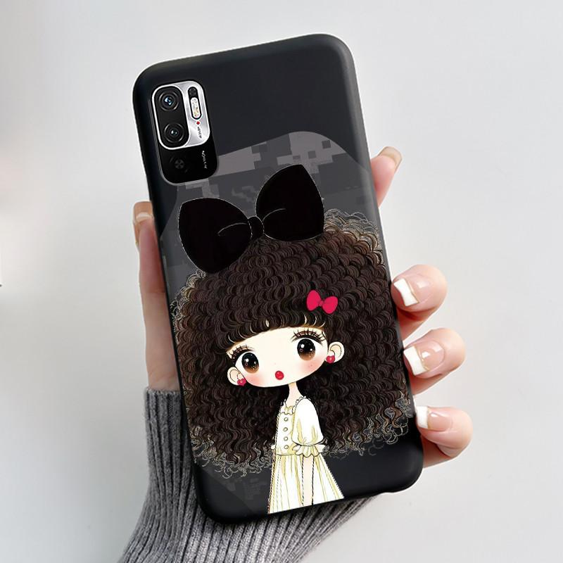 Casing For Redmi Note 10 JE 10T JE Phone Case Luxury Dragon Cute Cool Boys Girls Shockproof Black Matte Soft Silicone Back Cover