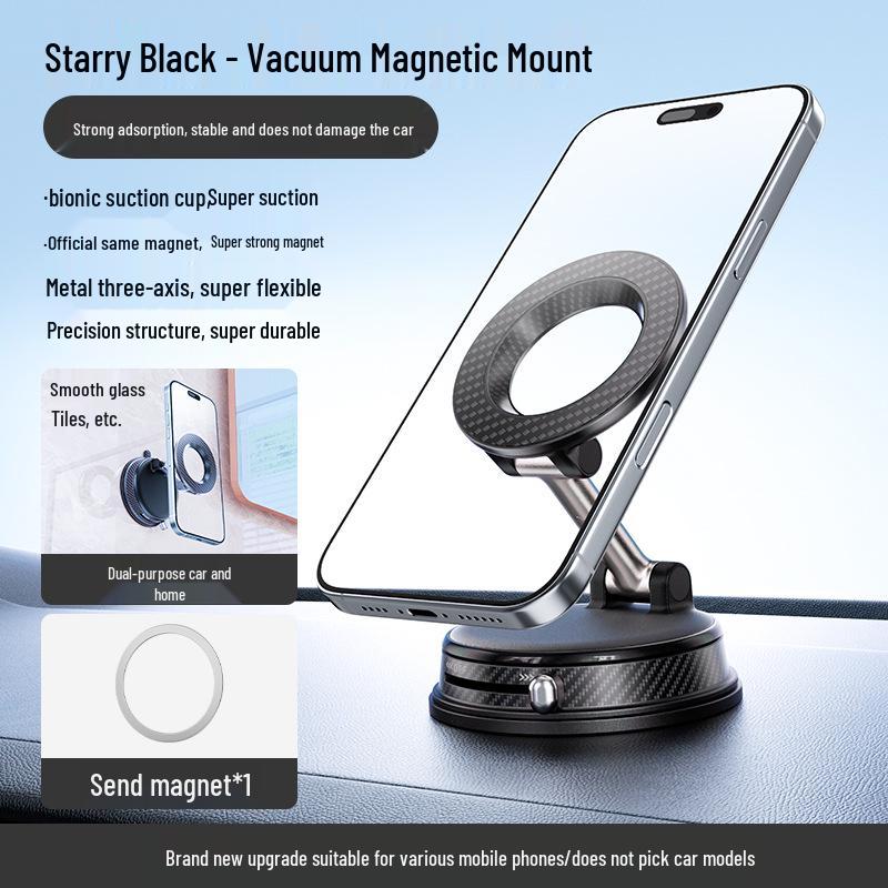 Multifunctional Double-Sided Magnetic Phone Holder for Desktop, Wall, Car, or Mirror Use