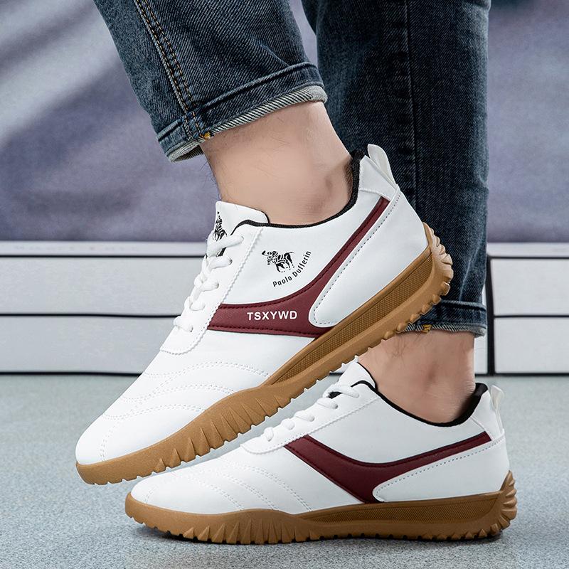Shoes spring and summer leather surface breathable non-slip breathable white board shoes casual sports shoes comfortable fit