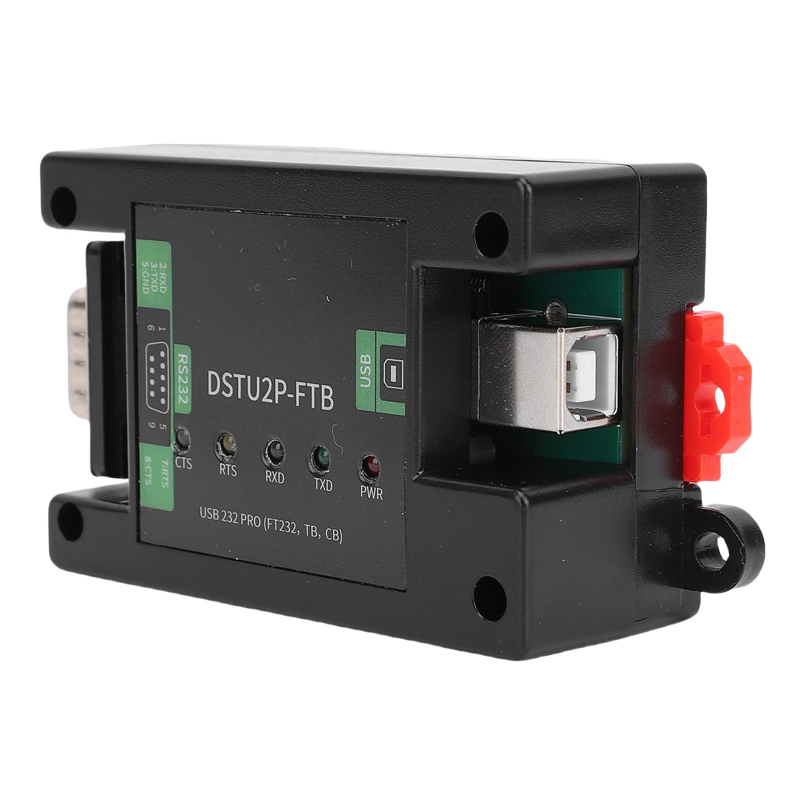 

USB to RS232 PRO Serial Converter Module Integrated Power Isolation Serial Adapter Module with Rail DB9 Male USB B
